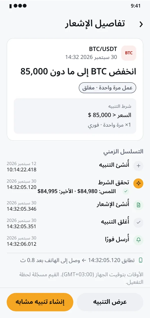فاتك إشعار؟ السجل باقٍ