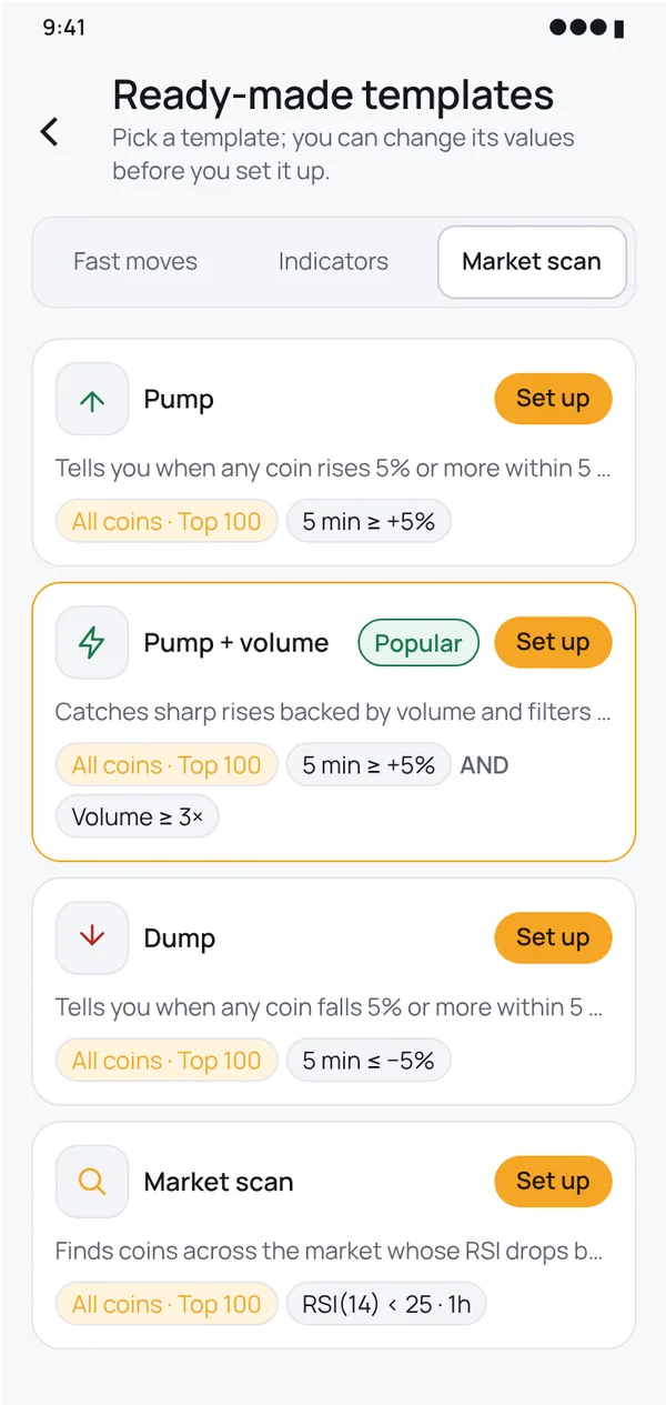 Start in seconds with ready-made templates