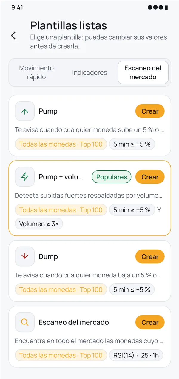 Empieza en segundos con plantillas