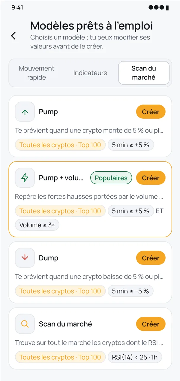 Démarrez en quelques secondes avec des modèles